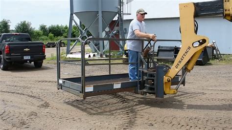 telehandler platform man basket